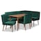 Baxton Studio 47.25 W, 27.75 H, Fabric "100% Polyester", Plywood, MDF, LVL, Wood, Foam, Rubber Wood 214-11962-11961-11961-9305-ZORO - alternate 3